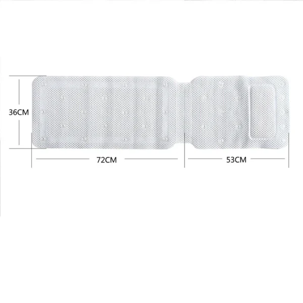 Non-Slip Spa Bathtub Mat Mattress Pad PVC Foam Breathable 3D Mesh Layers Bath Cushion With Pillow Full Body Bath Tub Pillow