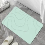 Diatomite Stone Bath Mat Diatom Mud Soft Mat Water Absorption Quick Drying Diatomite Stone Shower Mat Entryway Rugs Indoor