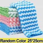 Microfiber Cleaning Cloth Velvet Thickened Dishcloths High Absorbent Scouring Kitchen Washing Dish Rags Household Wipe Towels