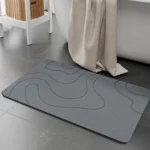 Diatomite Stone Bath Mat Diatom Mud Soft Mat Water Absorption Quick Drying Diatomite Stone Shower Mat Entryway Rugs Indoor