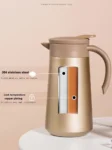 304 Stainless Steel Insulation Pot Thermoses Double Wall Vacuum Flask Car Portable Thermal Kettle Coffee Jug Teapot 850ml Water