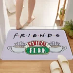 Friends Welcome Door Mat Anti-slip Home Indoor Carpets Laundry Room Kitchen Rugs Washable Hallway Bathroom Porch Floor Doormat