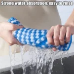 Microfiber Cleaning Cloth Velvet Thickened Dishcloths High Absorbent Scouring Kitchen Washing Dish Rags Household Wipe Towels