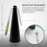 Outdoor Fly Repellent Fan | Outside or Inside Table use | Restaurant | Barbeque | Events | Deter Flies | Wasps | Bees | Bugs Away | Battery Operated | Tabletop