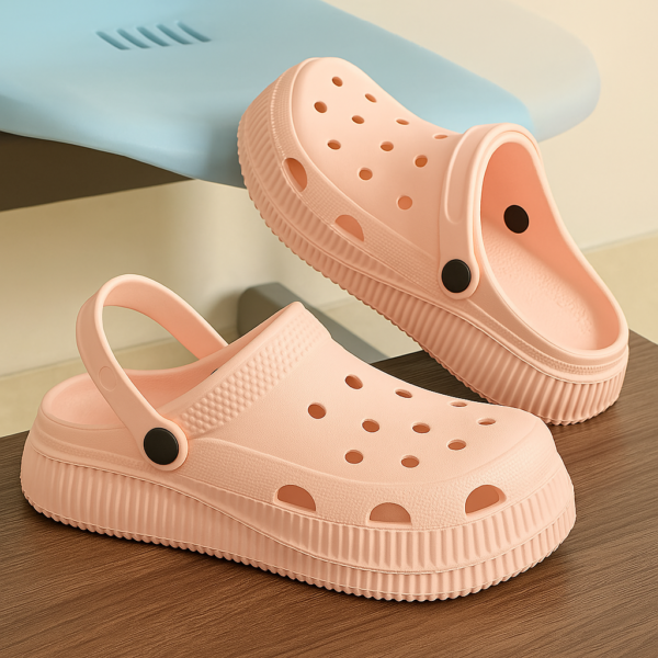 Unisex Adult Pink Clogs – Lightweight Waterproof Slip-On Garden Shoes for Men & Women, Breathable EVA Slippers with Strap for Indoor & Outdoor Use